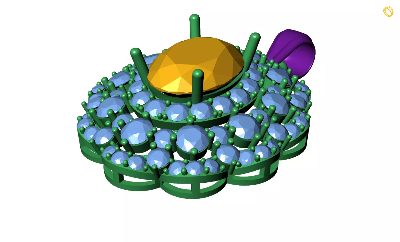 Pendant 3D print model_0