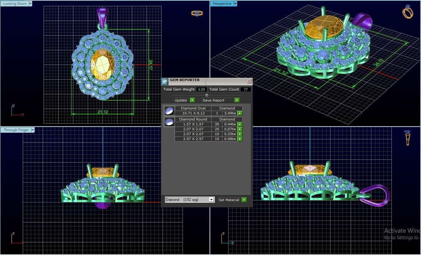 Pendant 3D print model_1