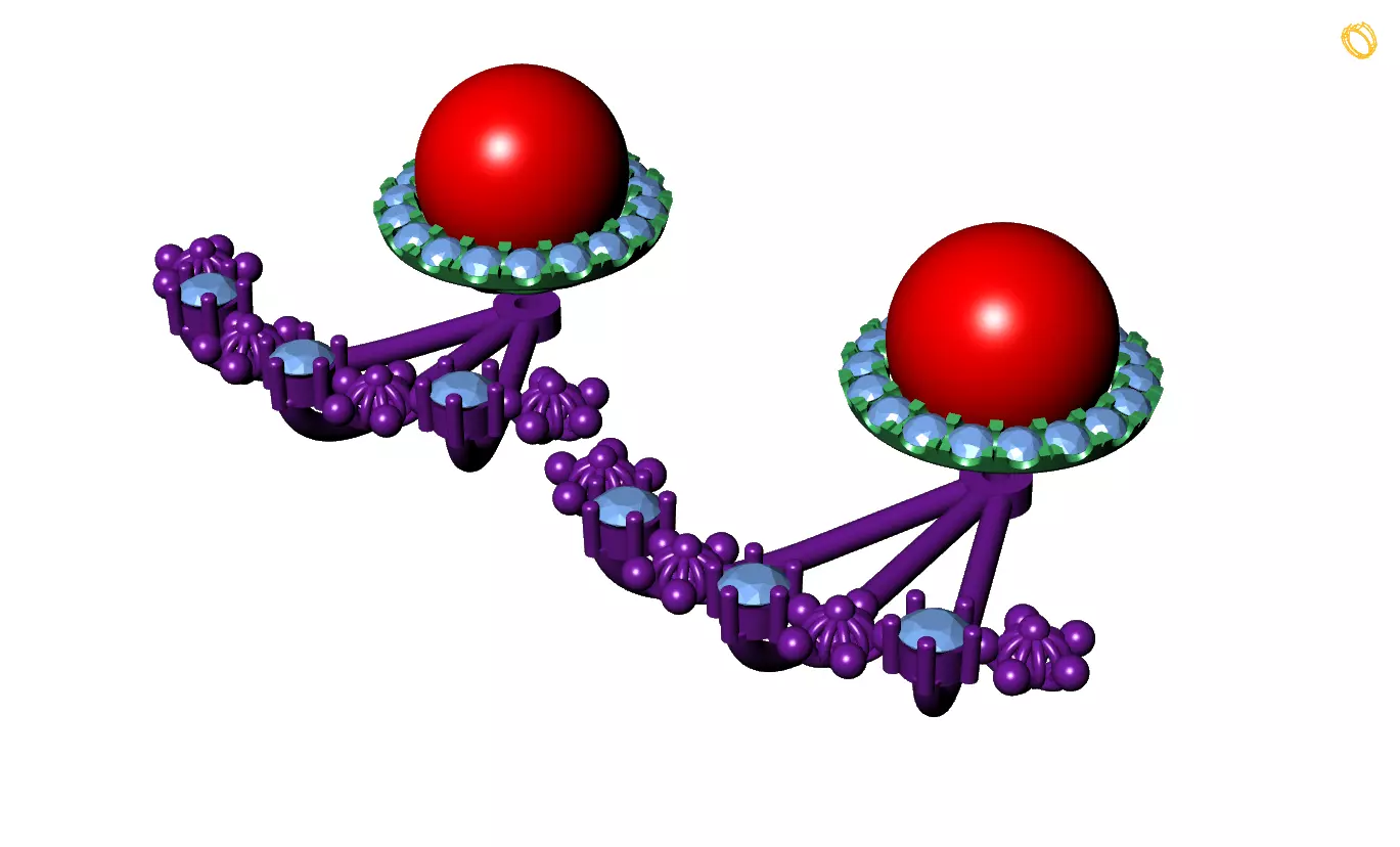 Earring 3D print model_0