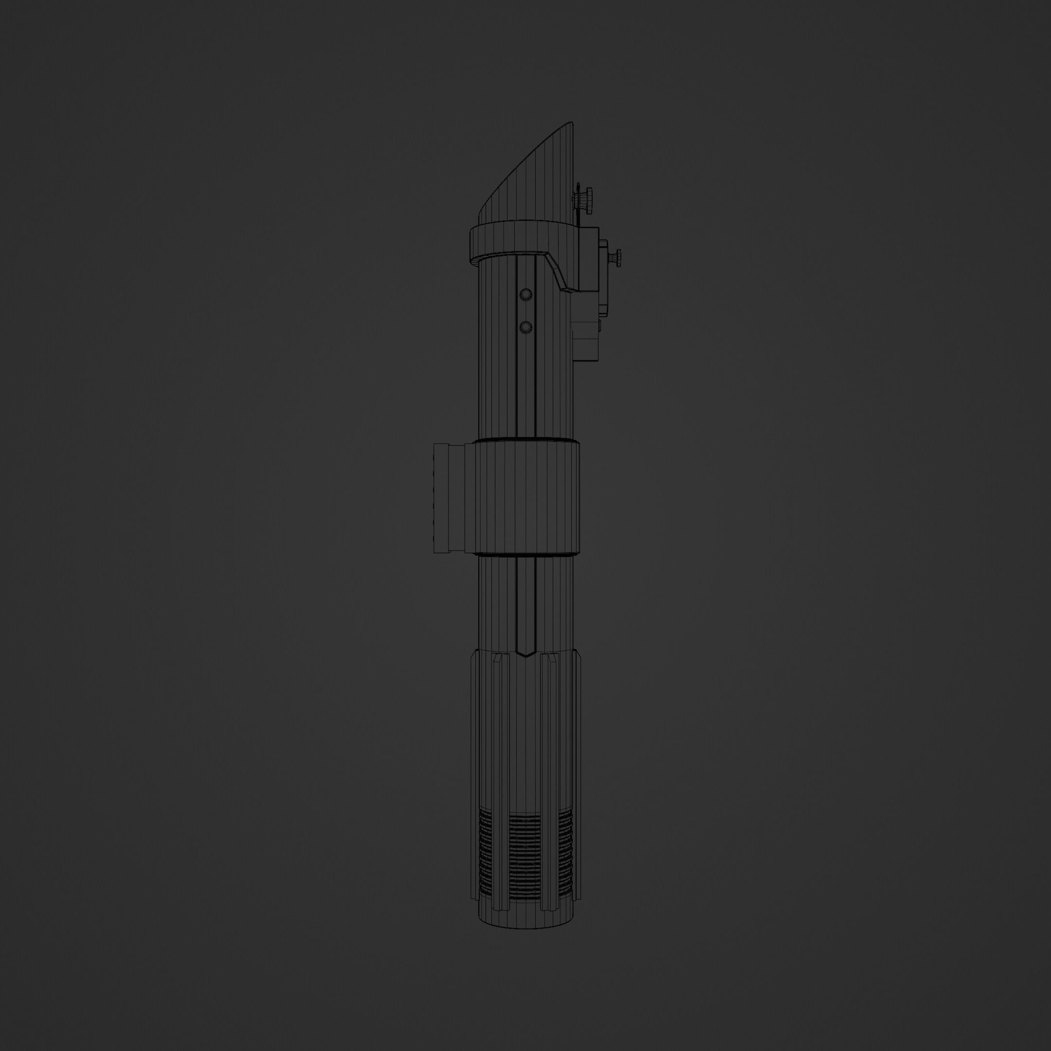 Anakin Skywalker first Lightsaber Free 3D model_2
