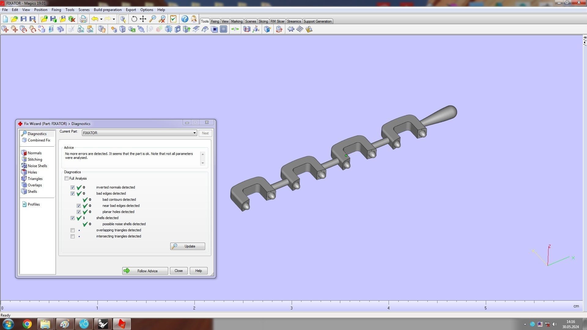 Ring with Moving Diamonds 16 1mm 3D print model_14
