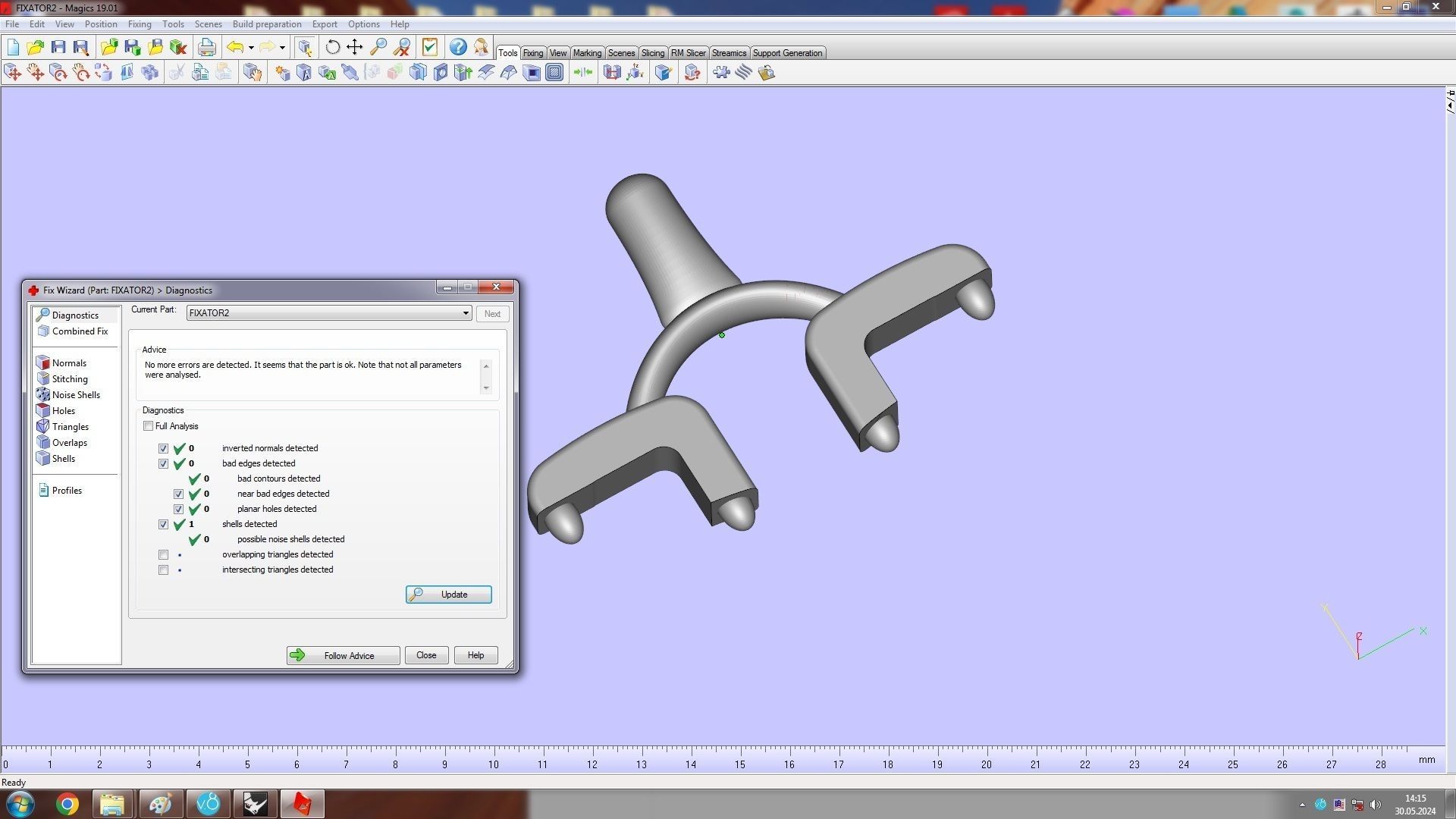 Ring with Moving Diamonds 16 1mm 3D print model_17