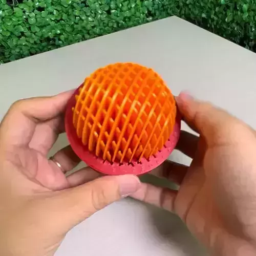 MORF WORM FIDGET TOY - SPHERE - EASY TO PRINT 3D print model