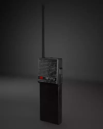 Angstrem Radio station USSR Game ready Low-poly 3D model