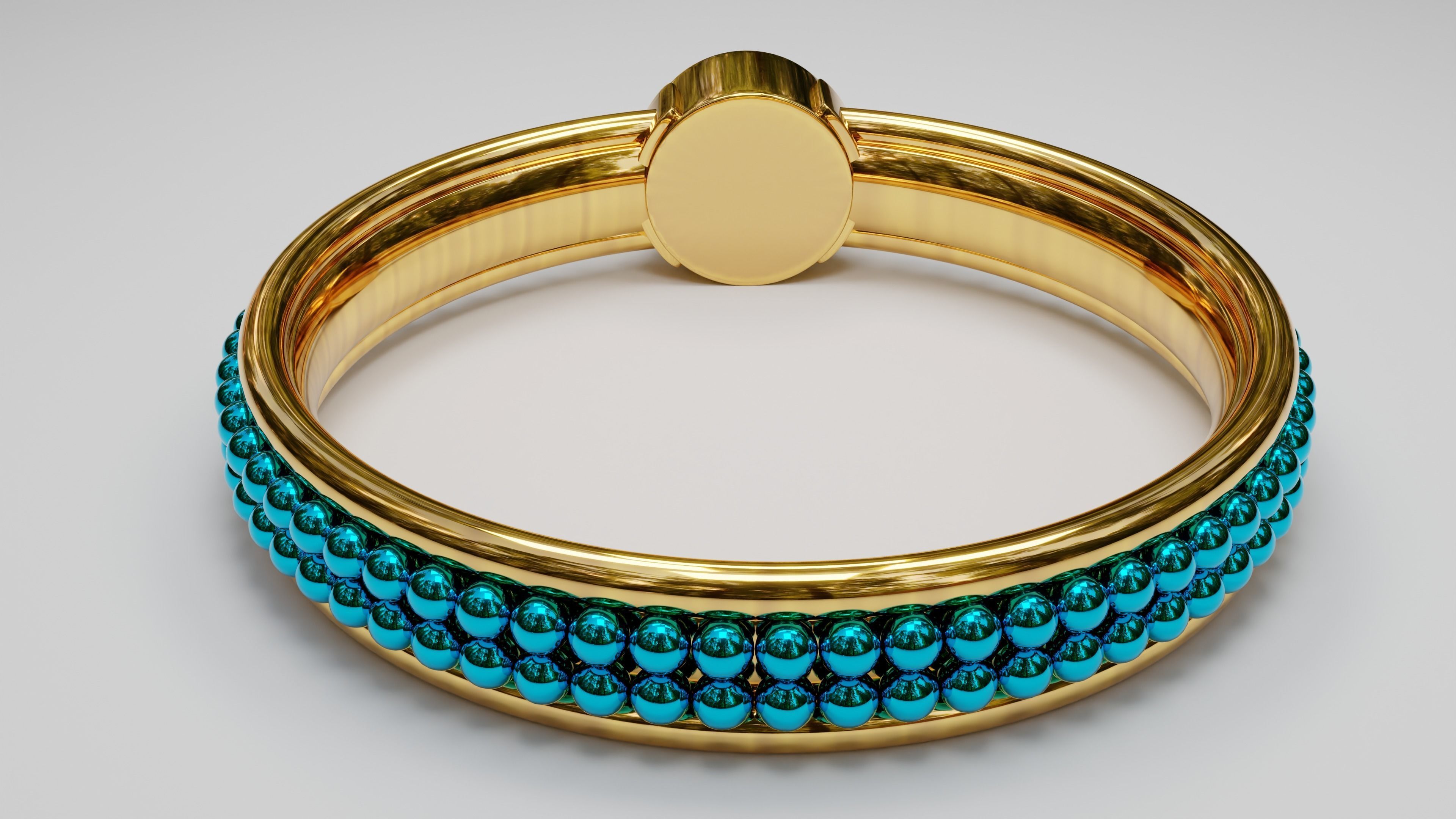 Sapphire Ring 3D model_2
