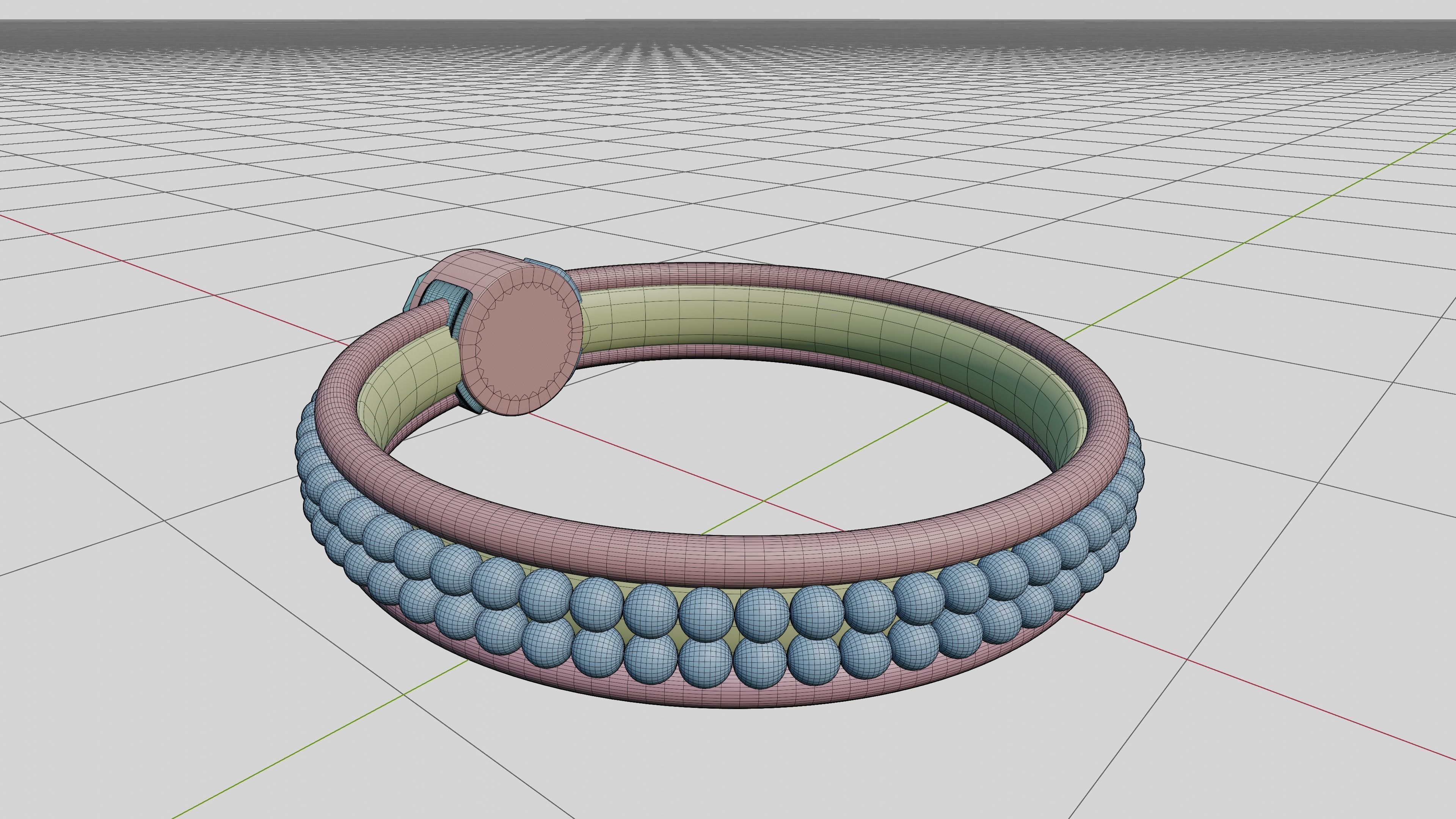 Sapphire Ring 3D model_8