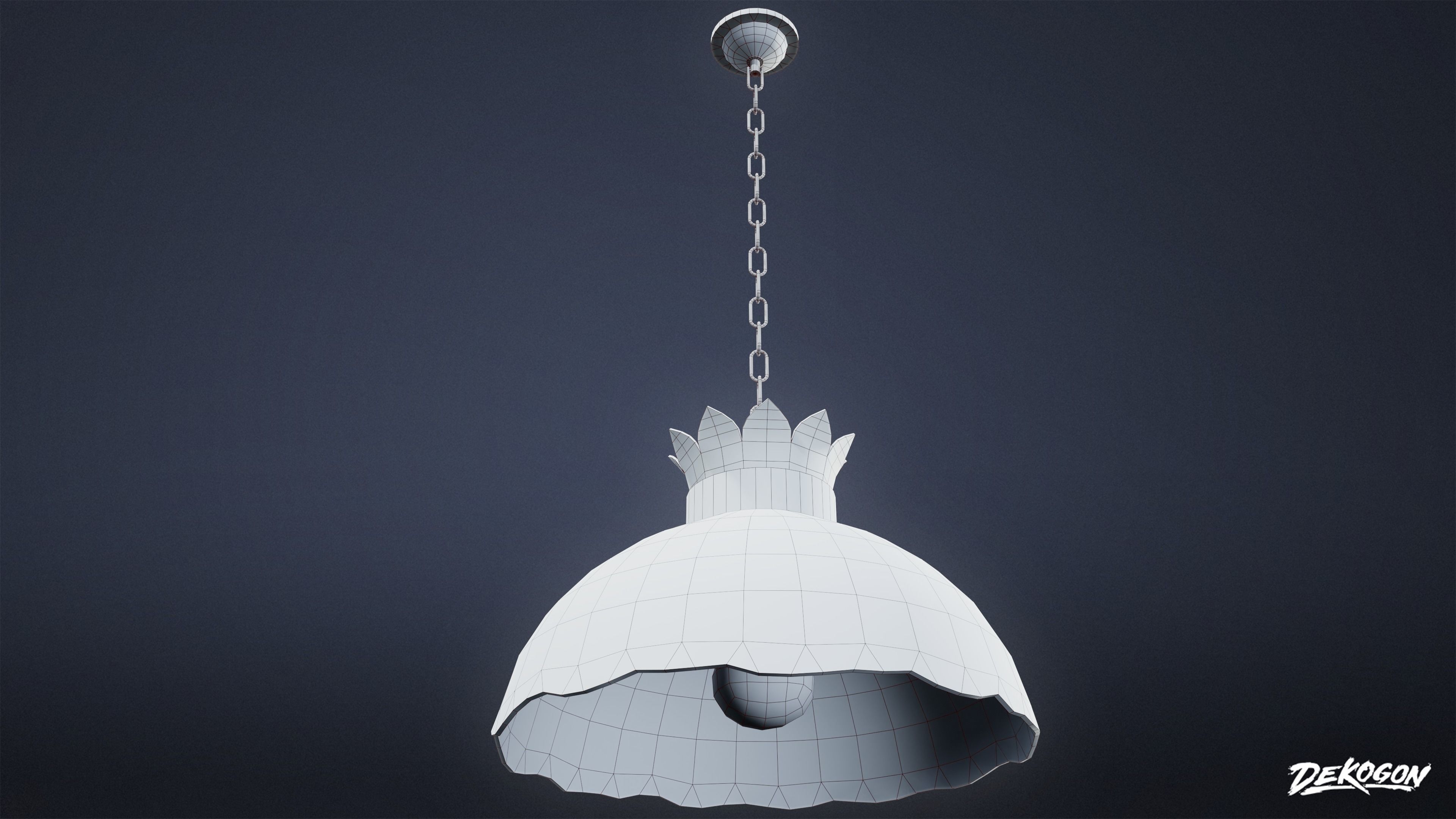 LIGHTING - Lamp 07 - LOW POLY AND NANITE Low-poly 3D model_1