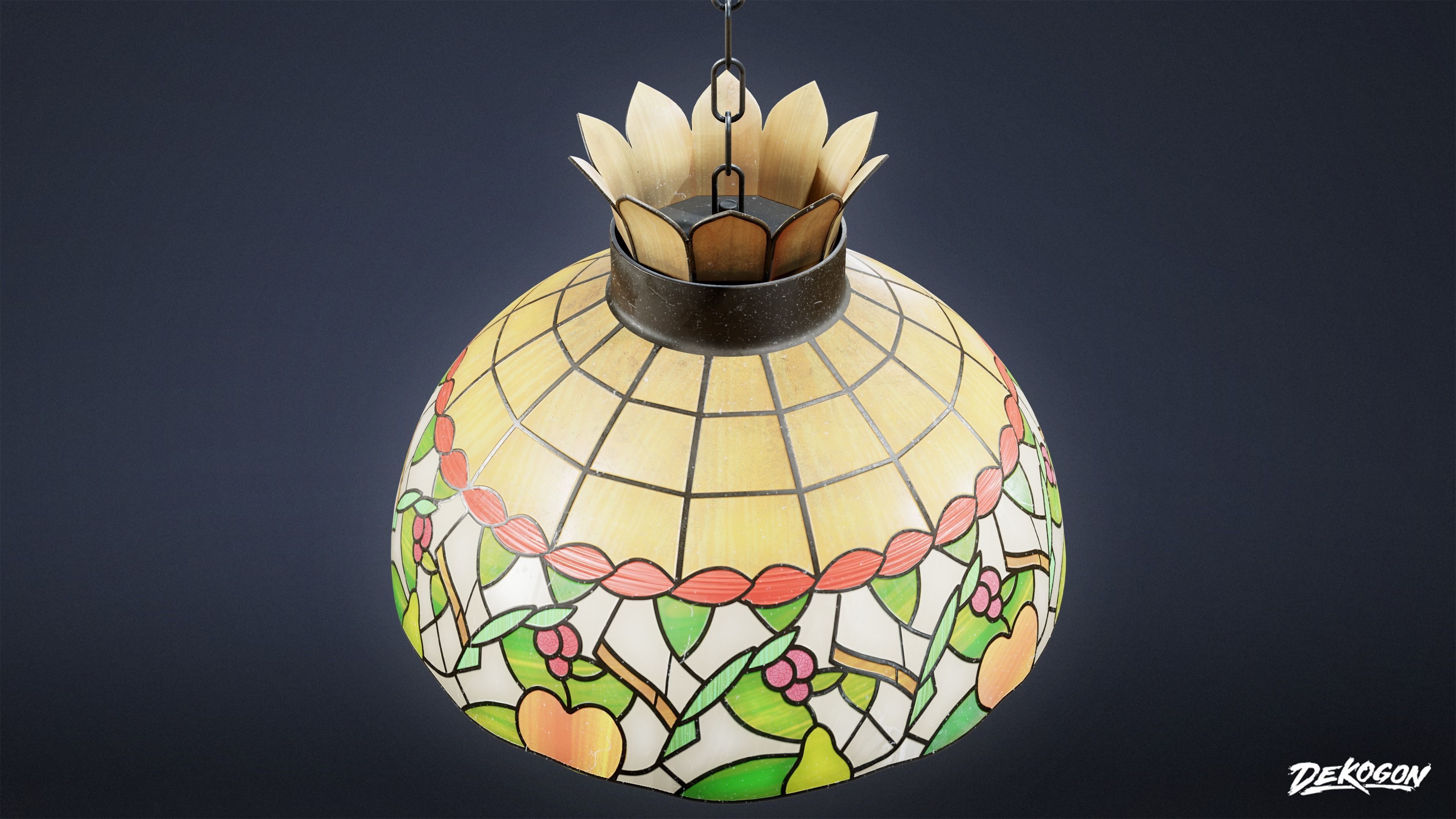 LIGHTING - Lamp 07 - LOW POLY AND NANITE Low-poly 3D model_5
