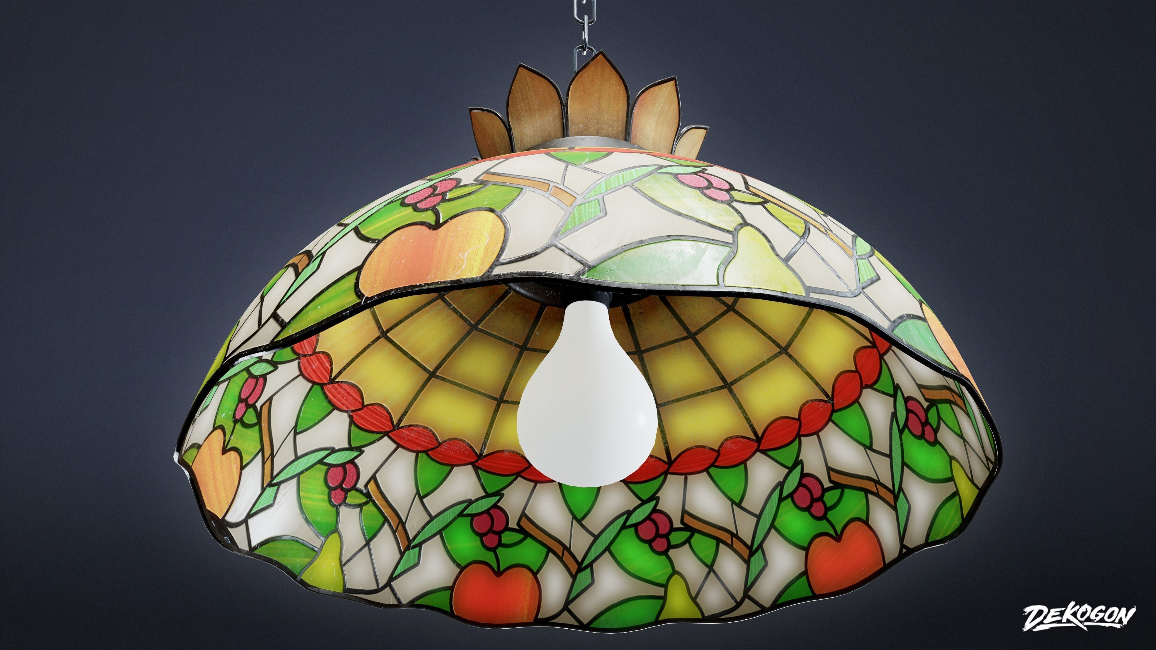 LIGHTING - Lamp 07 - LOW POLY AND NANITE Low-poly 3D model_4