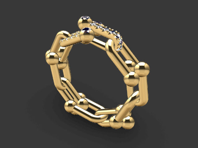 Tiffany Ring 3D print model_1