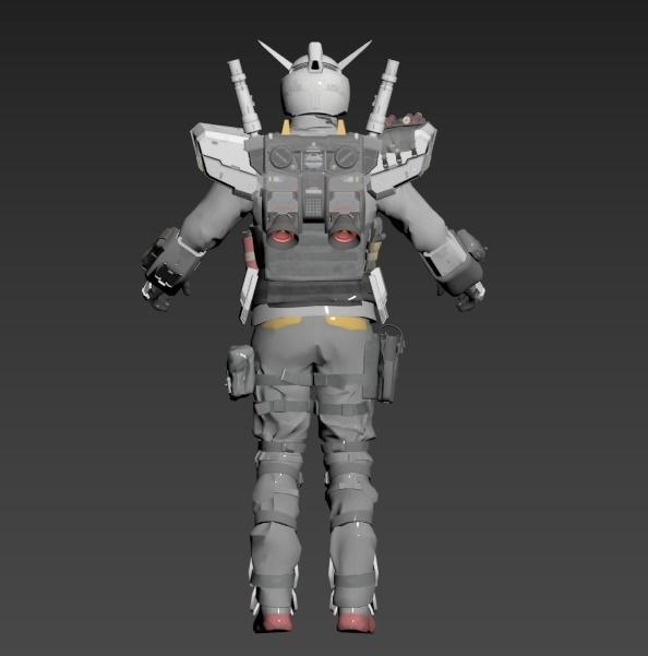 Call of Duty GUNDAM RX-78-2 3D print model_3