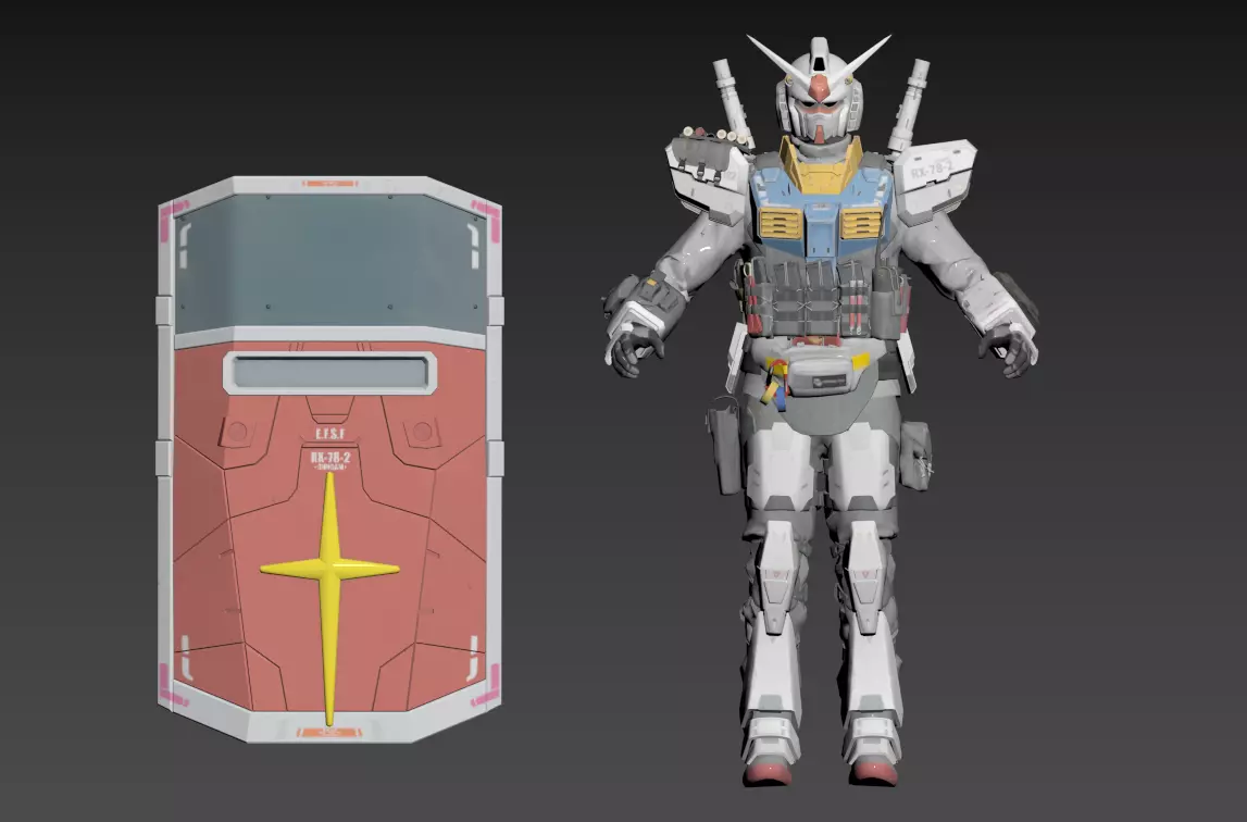 Call of Duty GUNDAM RX-78-2 3D print model_0