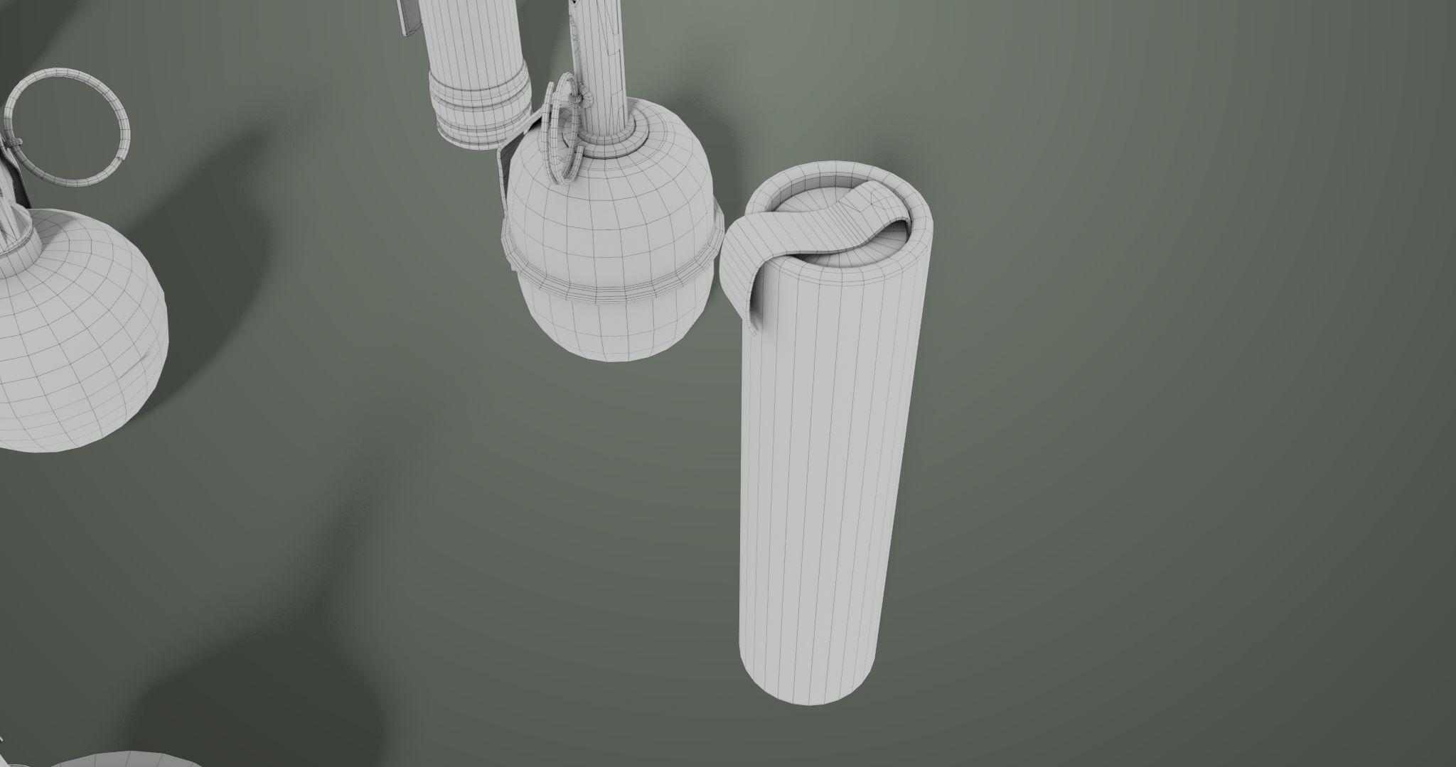 10 Grenades Single Mat All PBR Unity UE Textures Low-poly 3D model_58