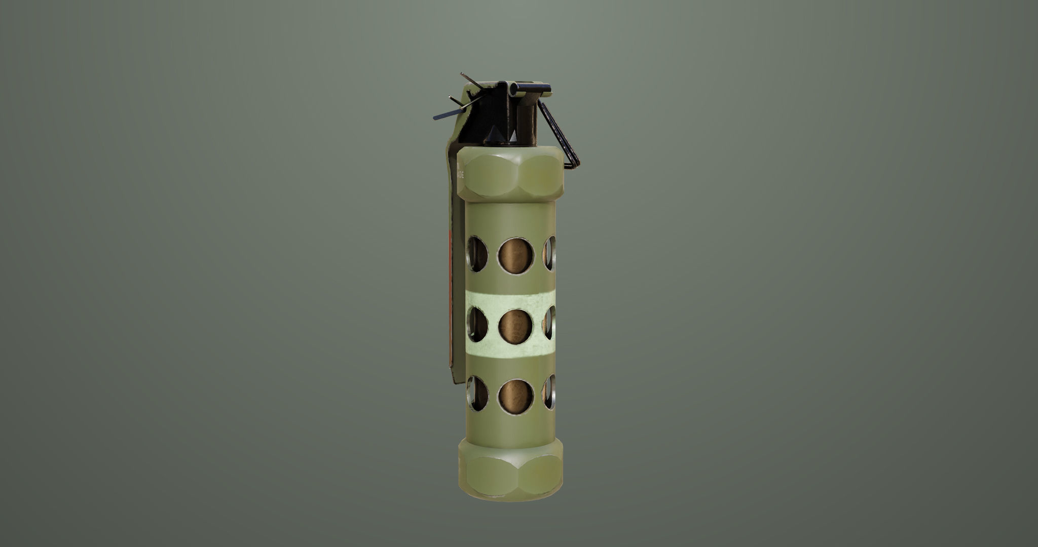 10 Grenades Single Mat All PBR Unity UE Textures Low-poly 3D model_20