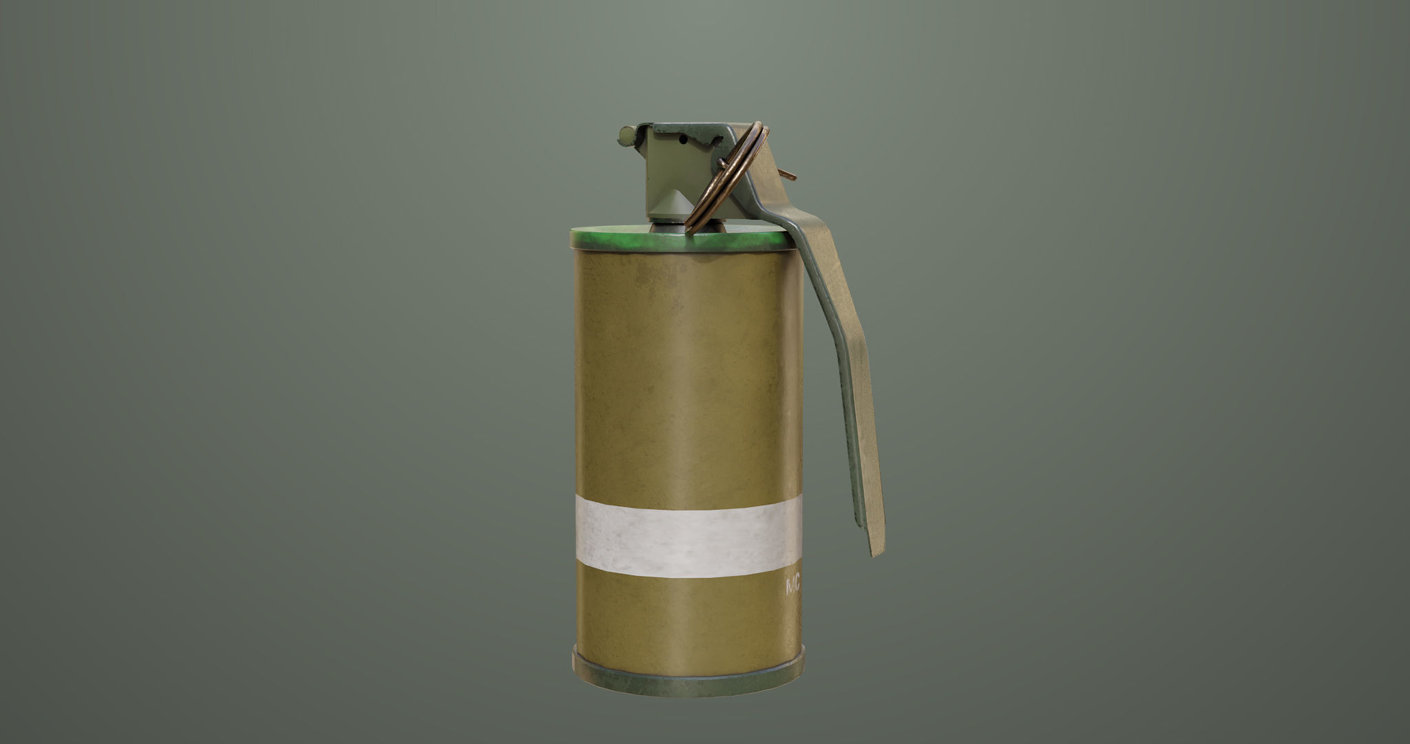 10 Grenades Single Mat All PBR Unity UE Textures Low-poly 3D model_15