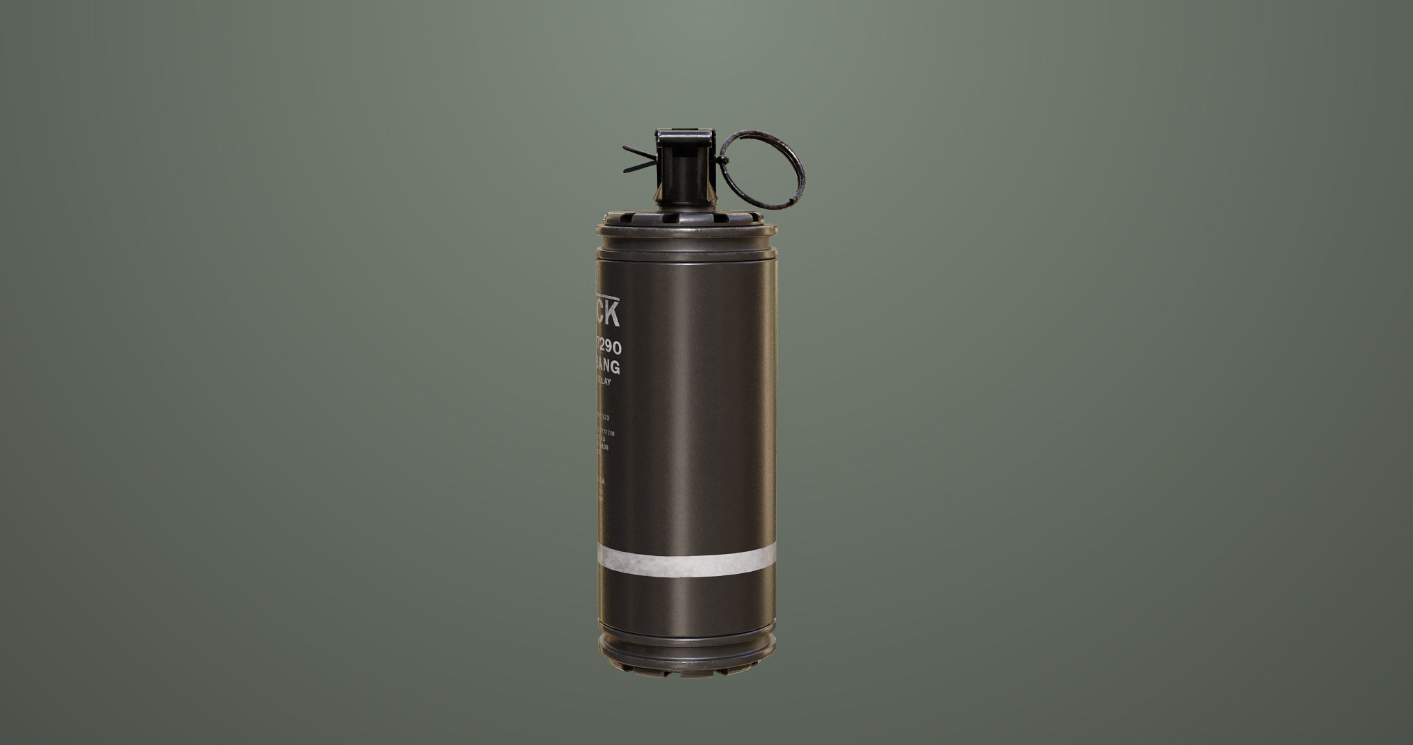 10 Grenades Single Mat All PBR Unity UE Textures Low-poly 3D model_30