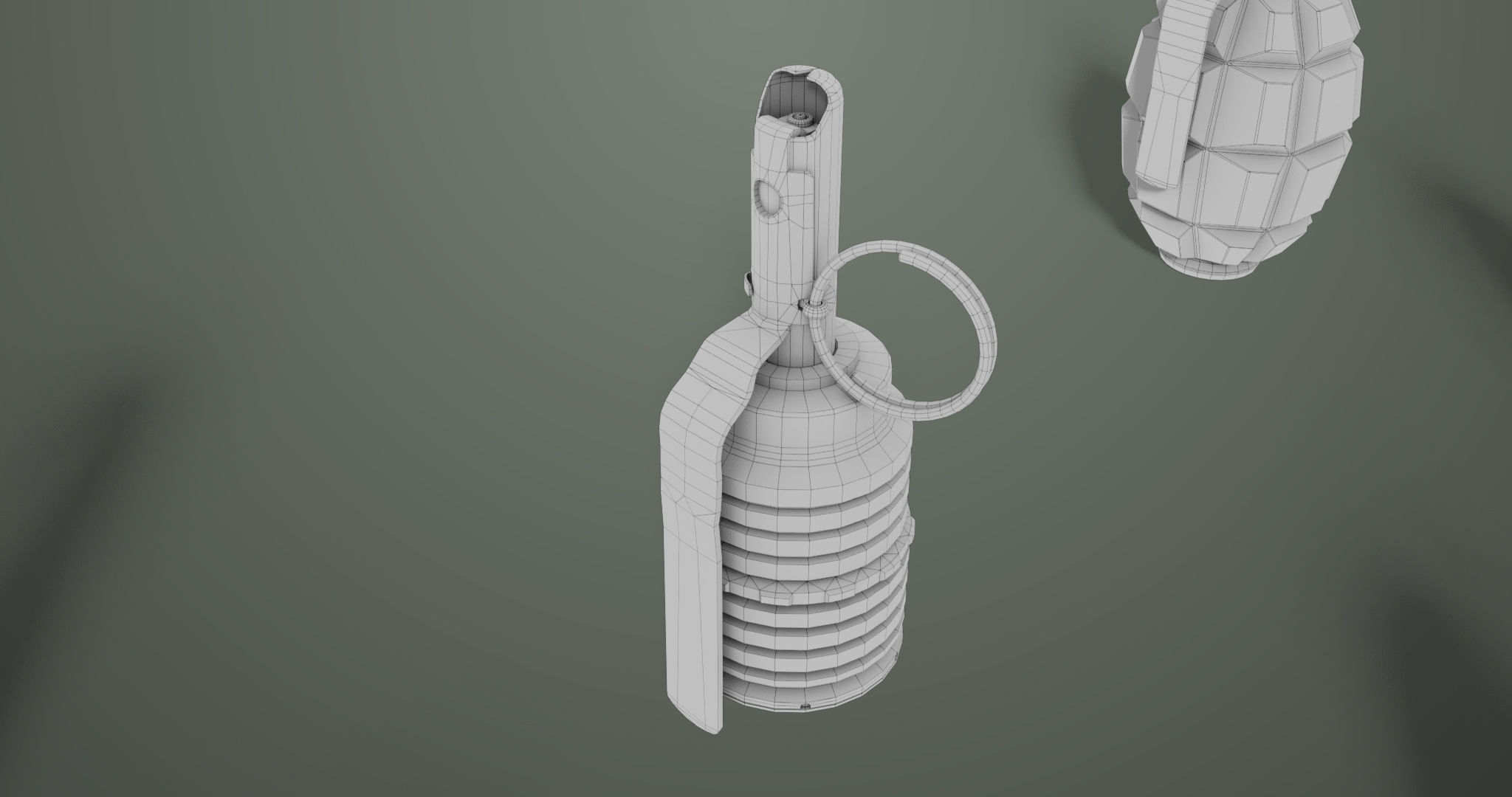10 Grenades Single Mat All PBR Unity UE Textures Low-poly 3D model_63