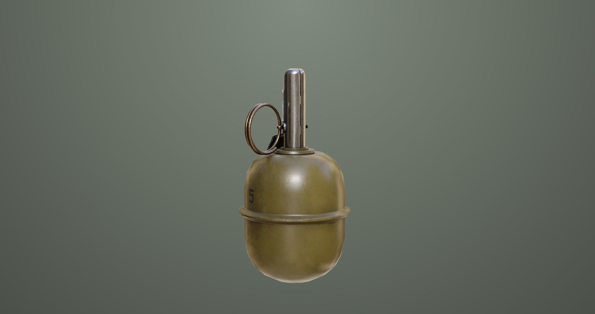 10 Grenades Single Mat All PBR Unity UE Textures Low-poly 3D model_36