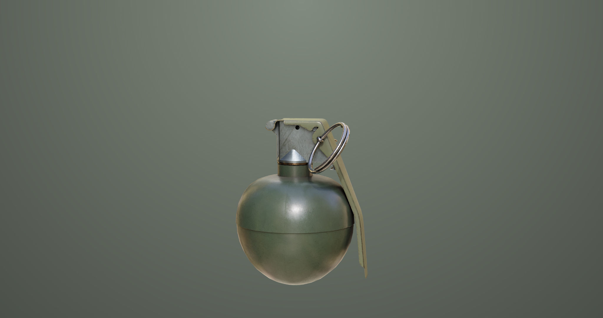 10 Grenades Single Mat All PBR Unity UE Textures Low-poly 3D model_24