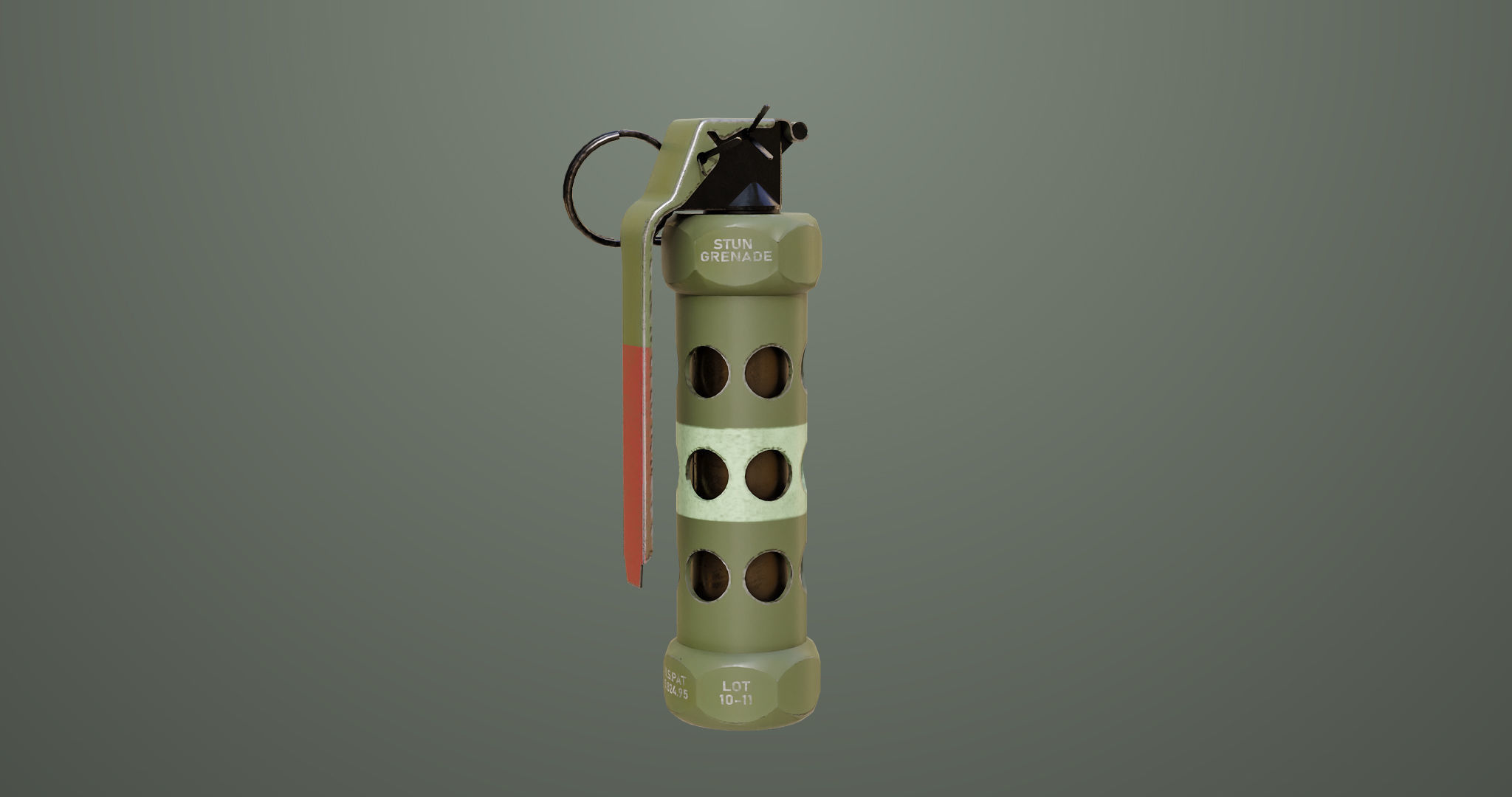 10 Grenades Single Mat All PBR Unity UE Textures Low-poly 3D model_22