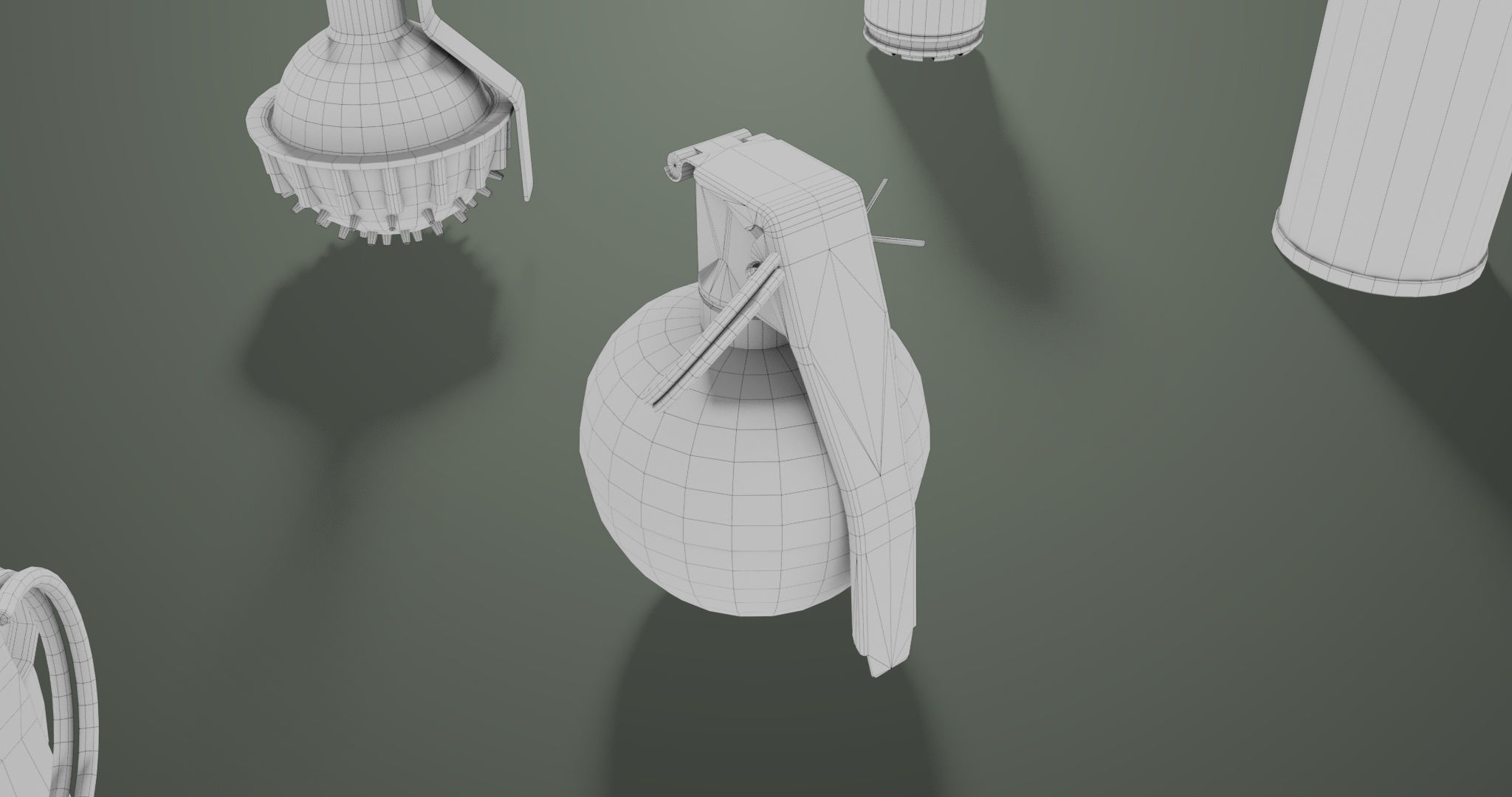10 Grenades Single Mat All PBR Unity UE Textures Low-poly 3D model_56