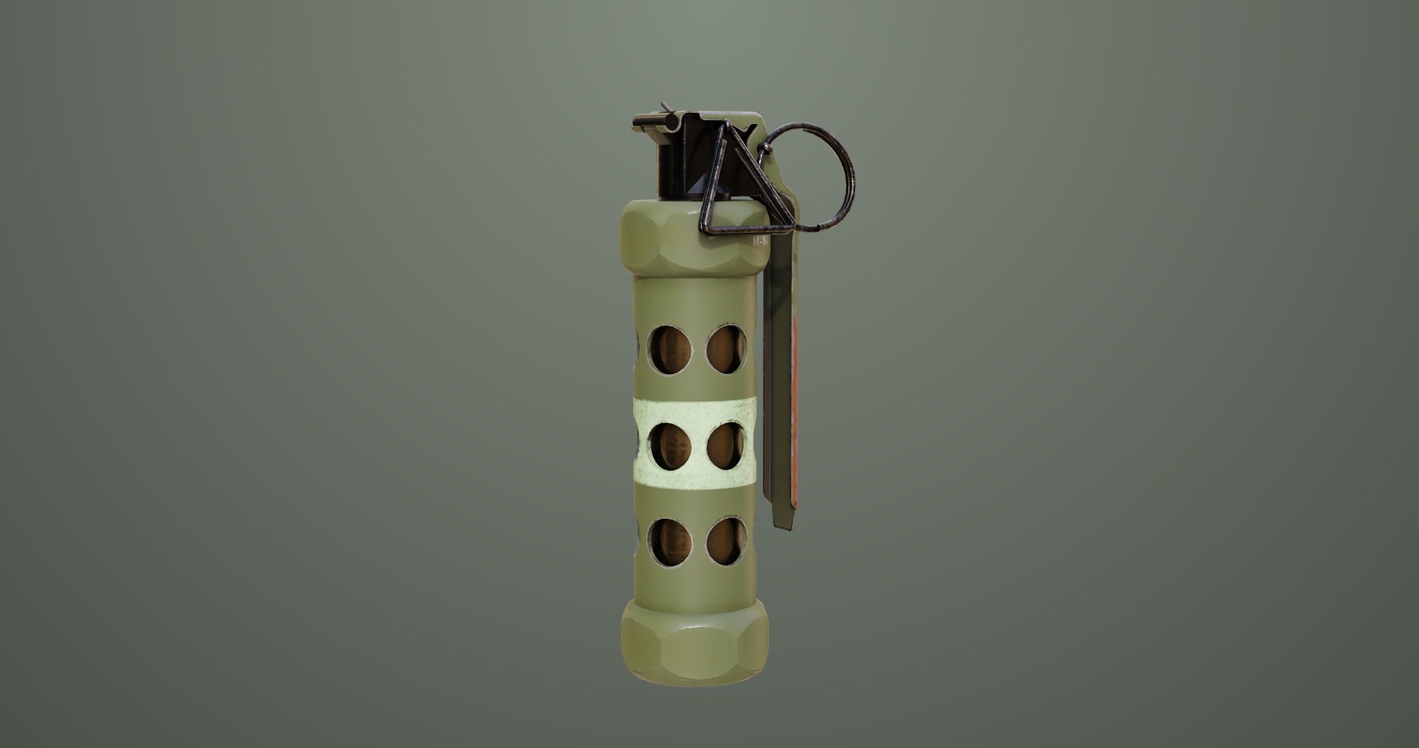 10 Grenades Single Mat All PBR Unity UE Textures Low-poly 3D model_19