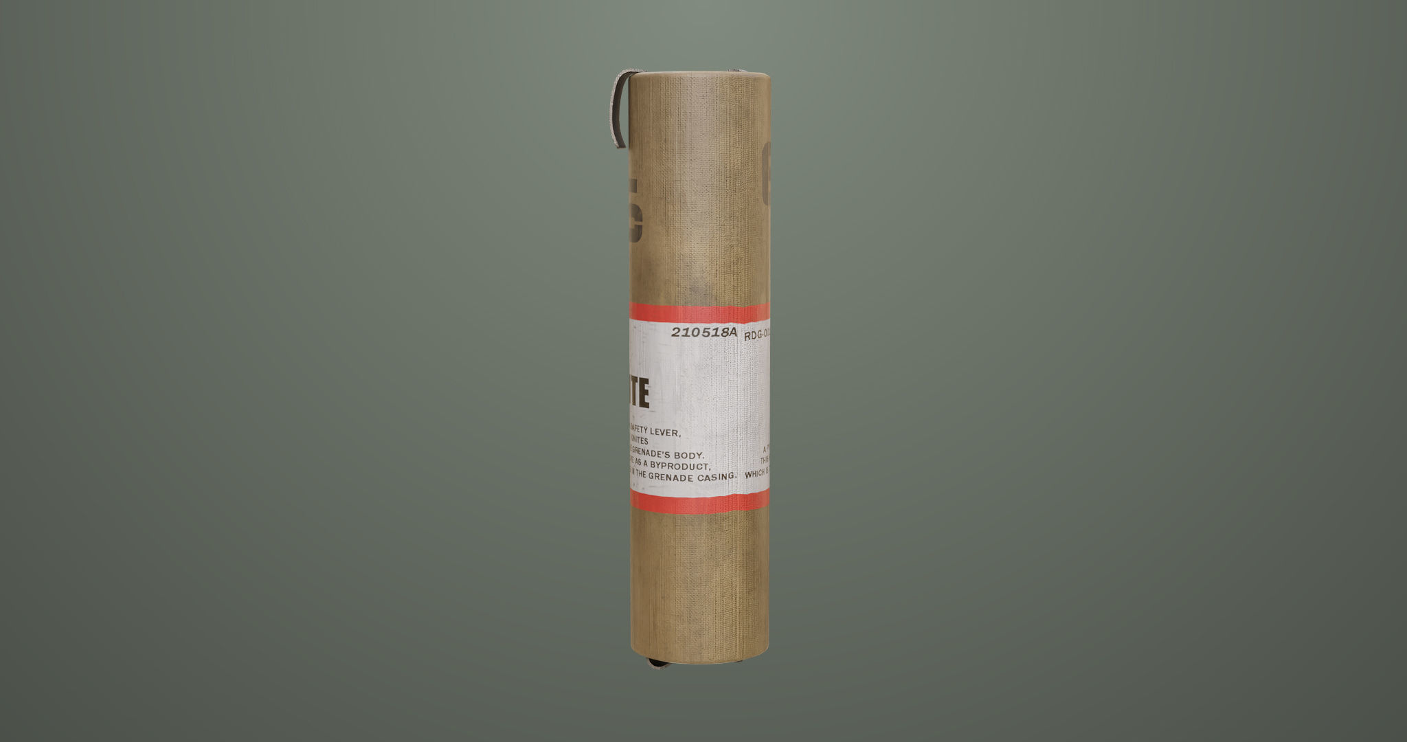 10 Grenades Single Mat All PBR Unity UE Textures Low-poly 3D model_32