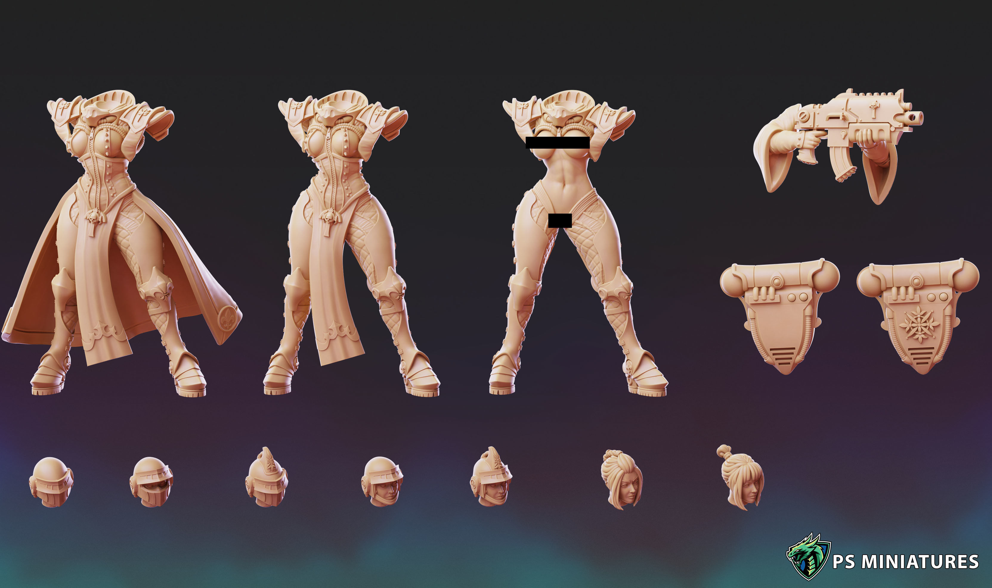 Divine Order - Soldiers Vol 1 Bundle 3D print model_16