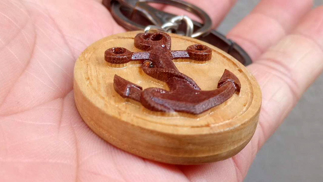 Anchor and Rope Model for CNC Milling and Carving 3D print model_5