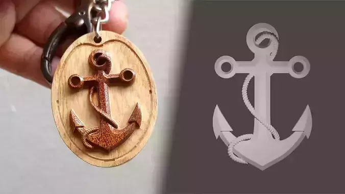 Anchor and Rope Model for CNC Milling and Carving