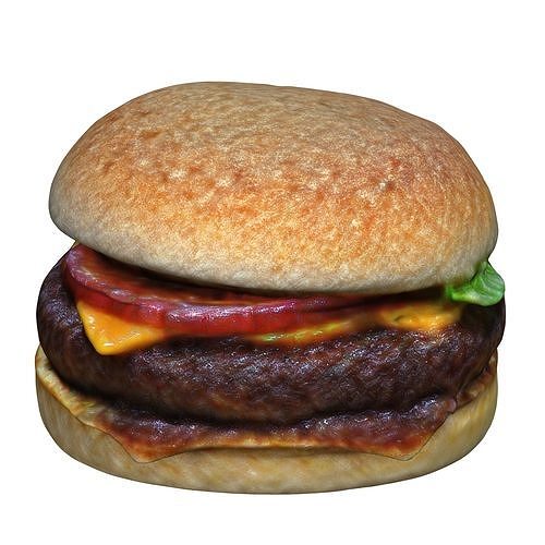 Realistic Burger 3D model