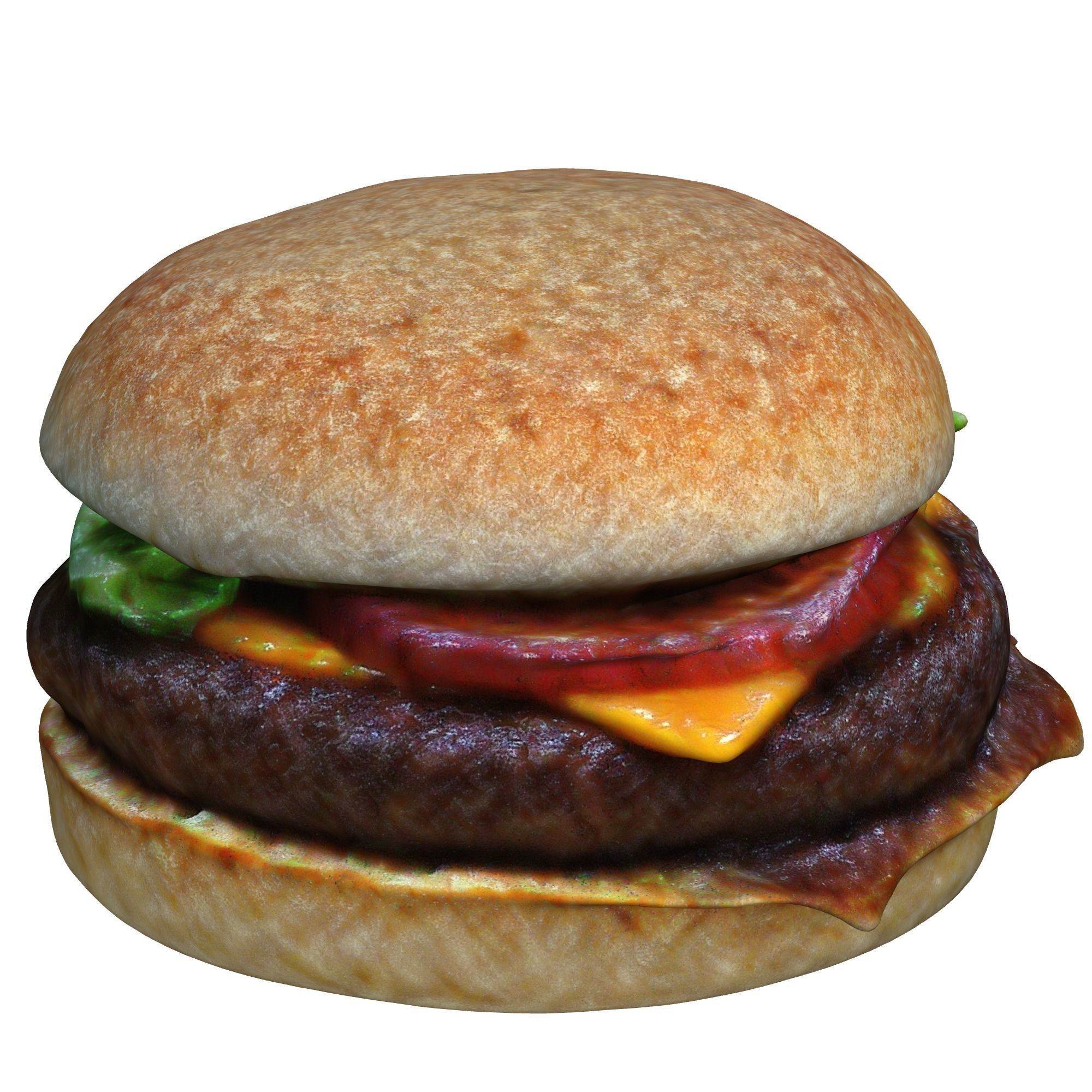 Realistic Burger 3D model_1