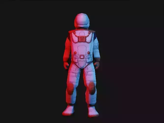 PS1 PSX low poly astronaut