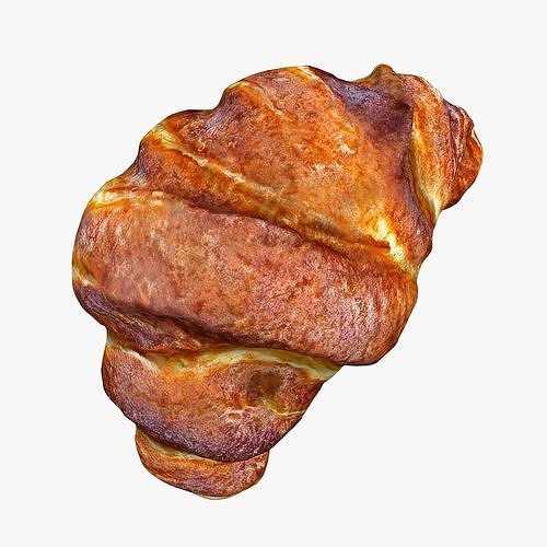 Realistic Croissant 3D model 6