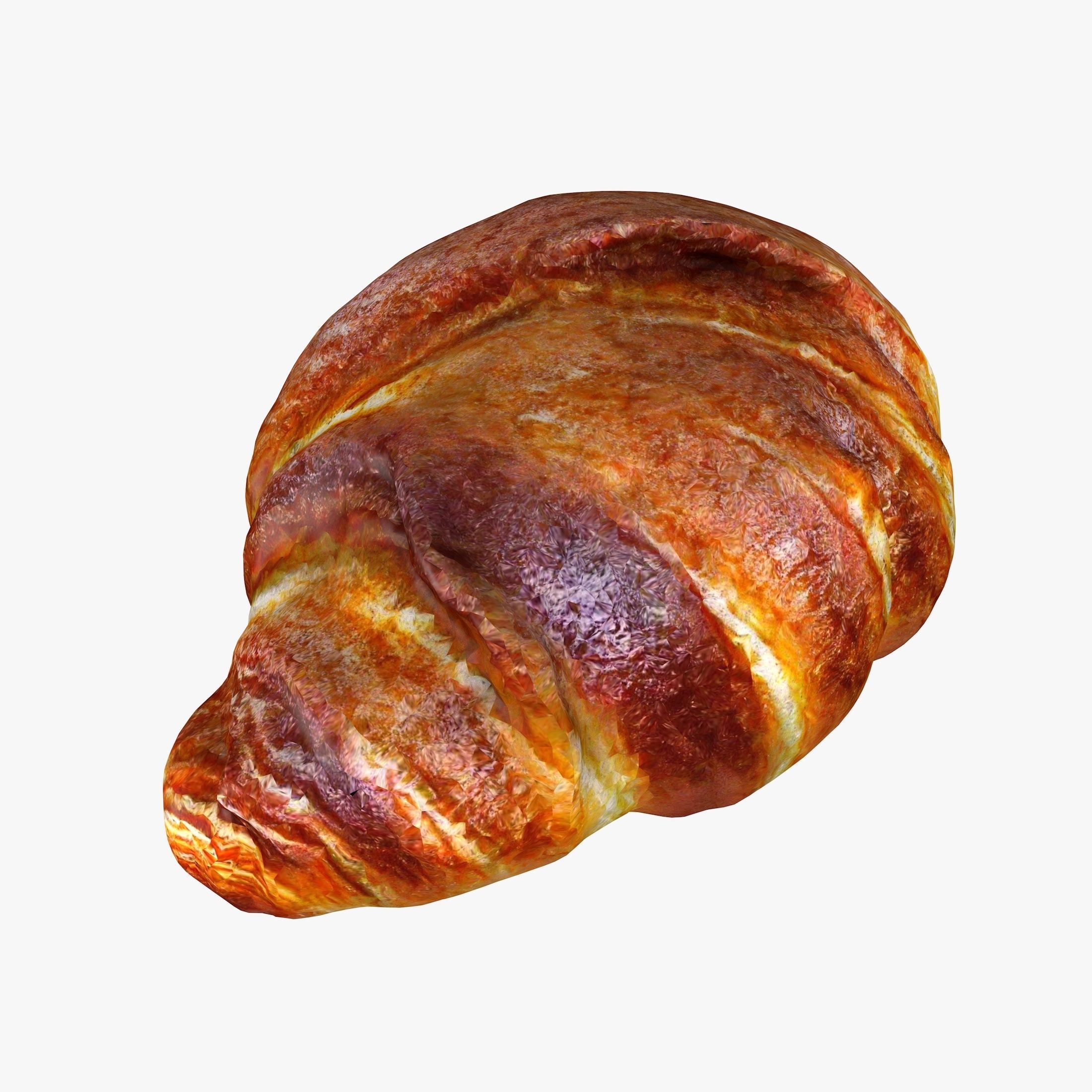 Realistic Croissant 3D model_2