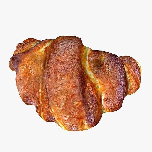 Realistic Croissant 3D model 5