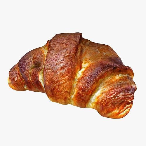 Realistic Croissant 3D model 2
