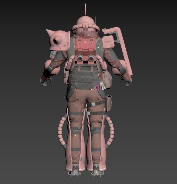 Call of Duty ZAKU MS-06S 3D print model_3