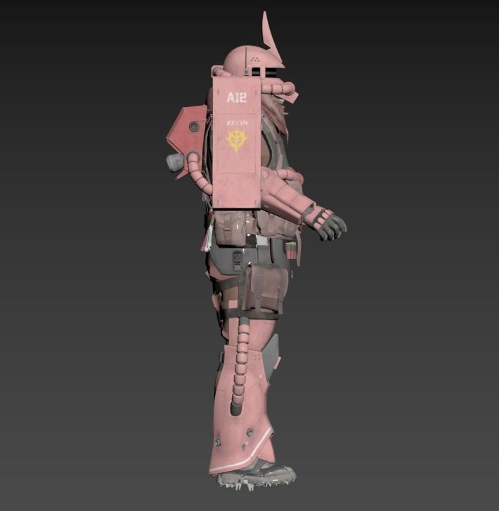 Call of Duty ZAKU MS-06S 3D print model_4