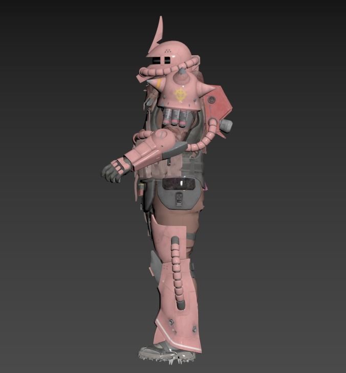 Call of Duty ZAKU MS-06S 3D print model_2