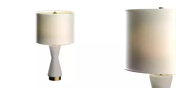 Metallic Glass Usb Table Lamp