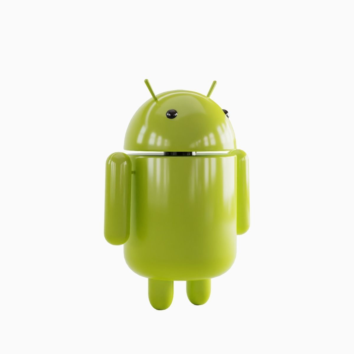 Android Robot 03  Low-poly 3D model_2