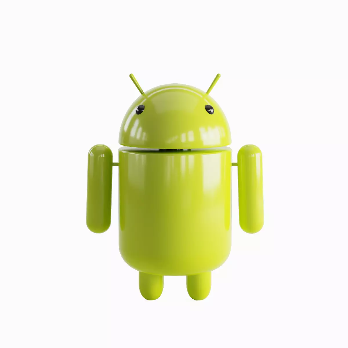 Android Robot 03  Low-poly 3D model_0