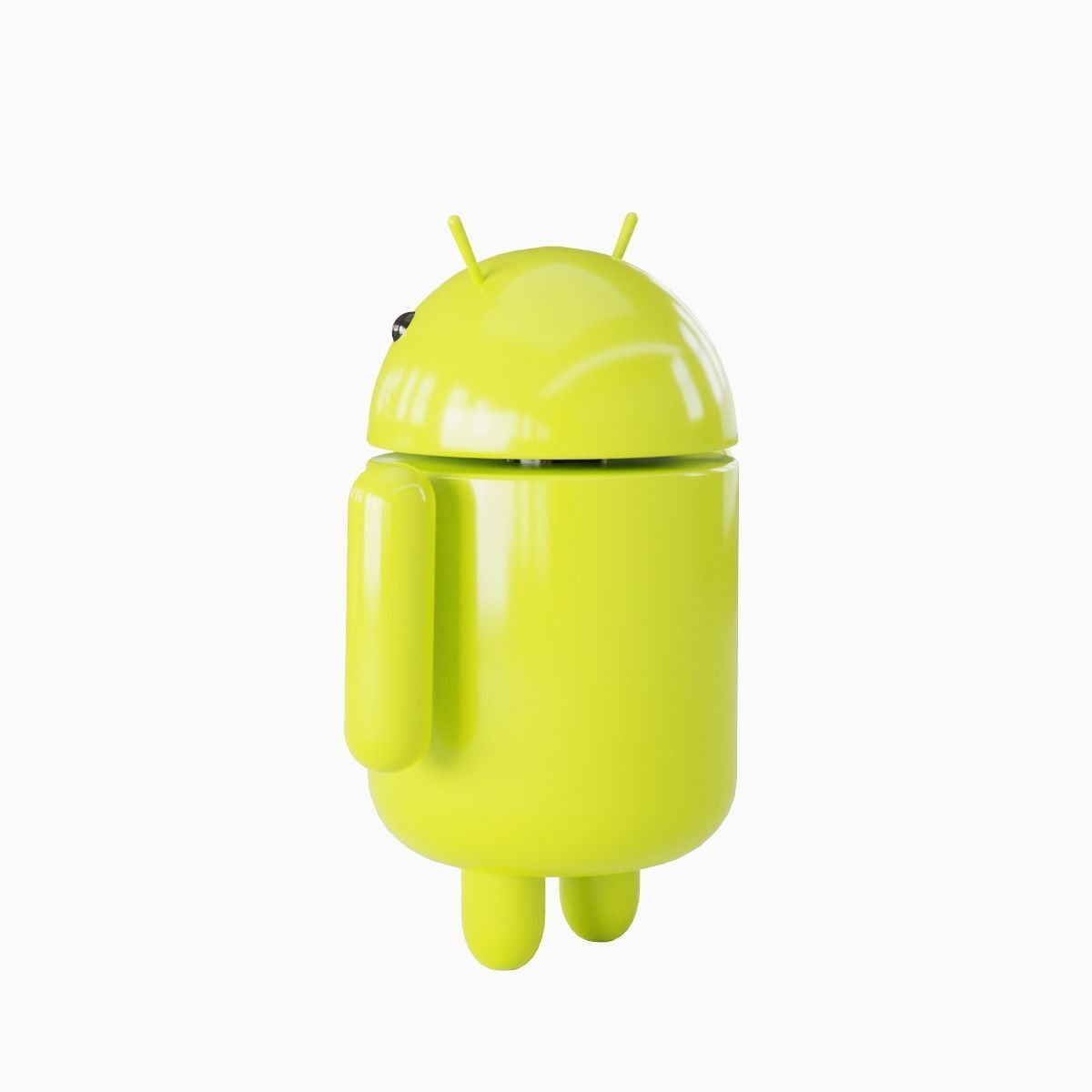 Android Robot 03  Low-poly 3D model_8