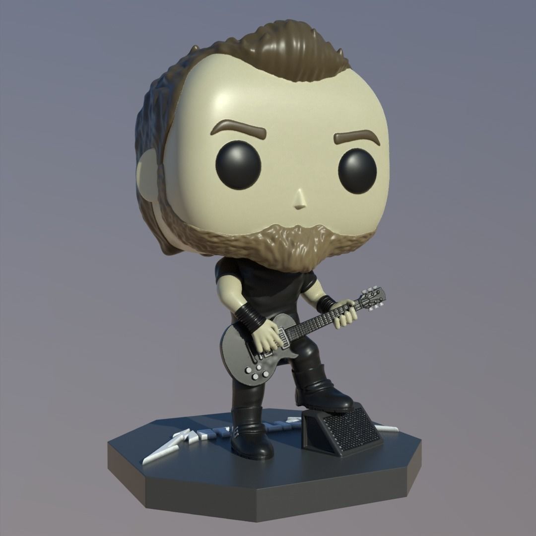 Funko James Hetfield 3D print model_2