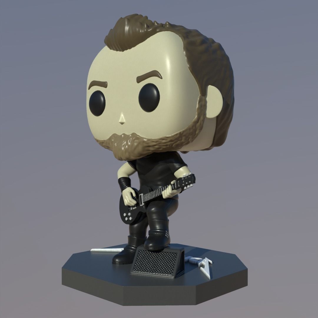 Funko James Hetfield 3D print model_1