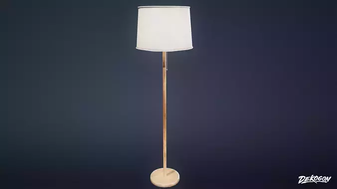 LIGHTING - Lamp Standing 08 - LOW POLY AND NANITE