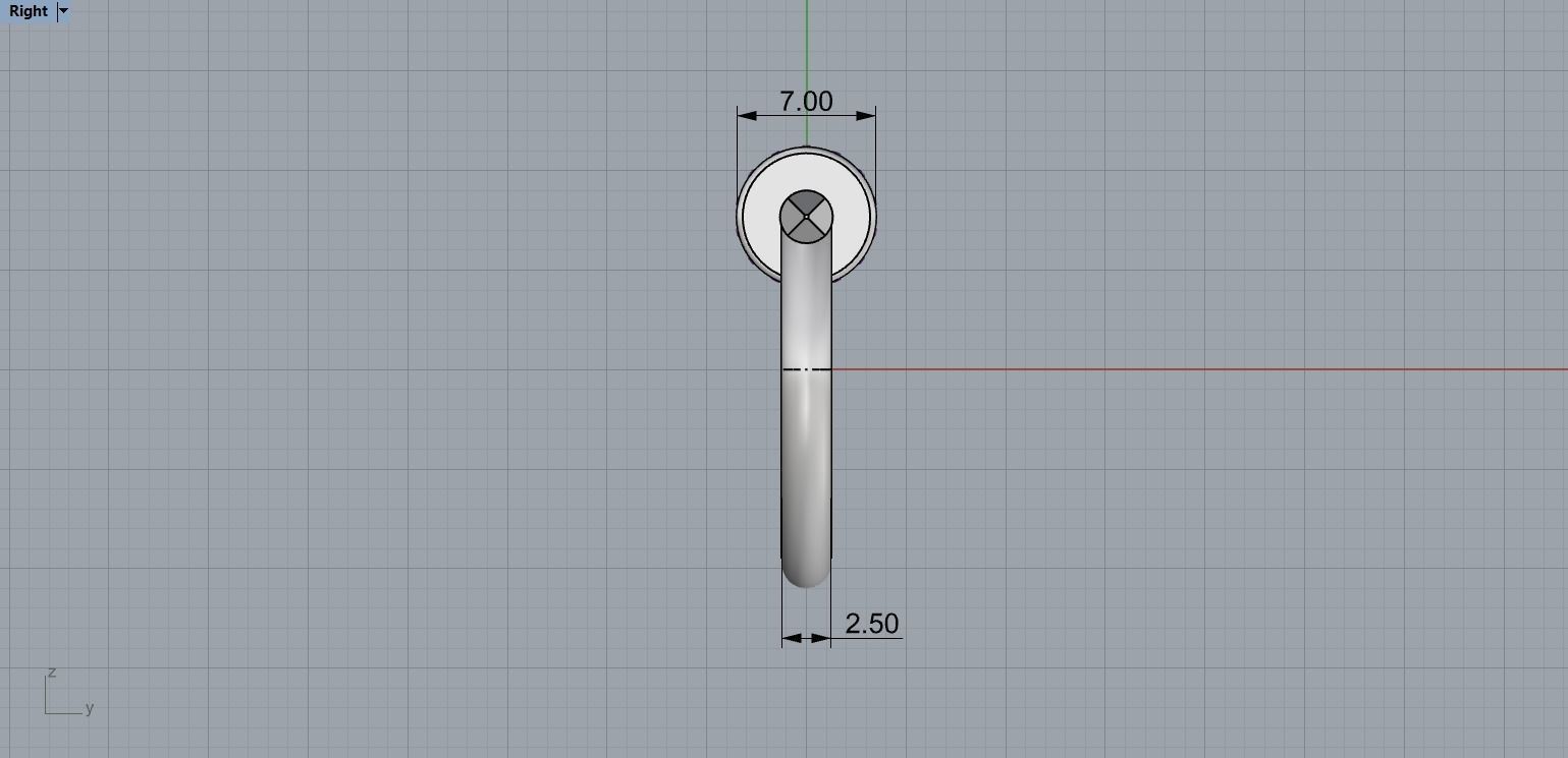 Nail Ring In The Finger with gems 19 Size N105 3D print model_8