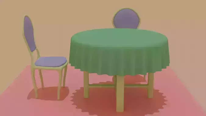 Round kitchen table and chairs