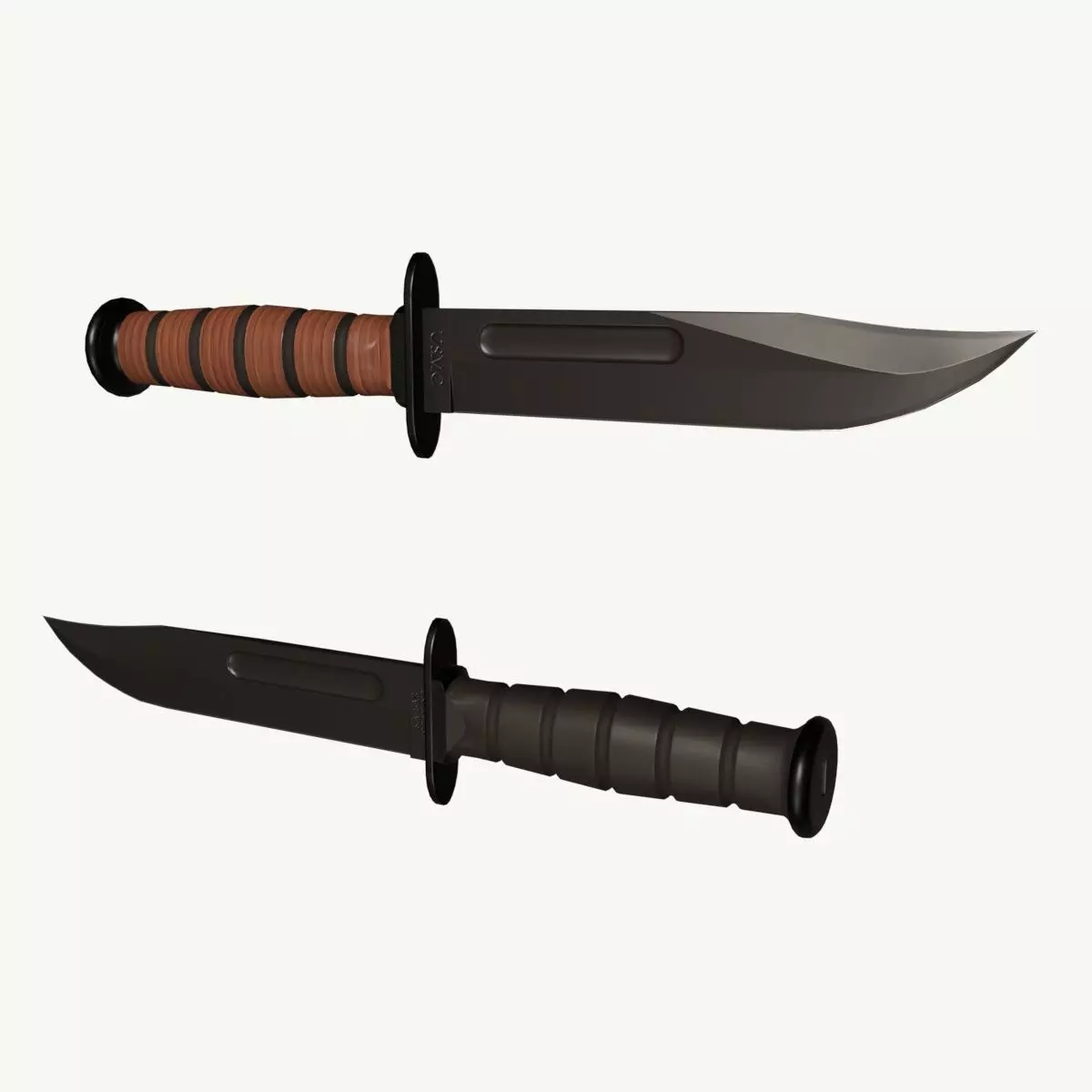 KA-BAR Low-poly 3D model_0